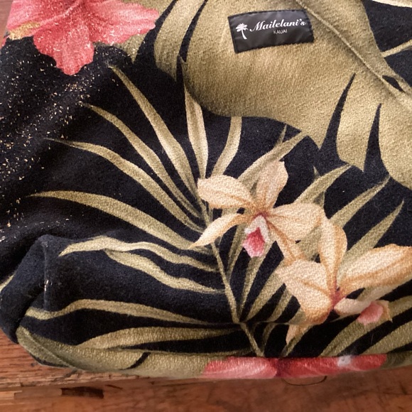 Hawaiian Mailelani barkcloth shoulder bag Kauai, Hawaii - Picture 5 of 7